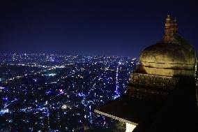 Illuminated Jaipur City On Diwali Festival