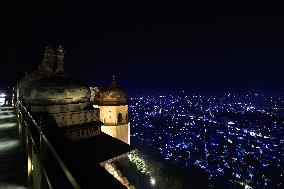 Illuminated Jaipur City On Diwali Festival