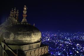 Illuminated Jaipur City On Diwali Festival