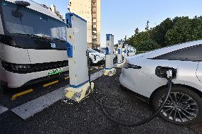 A Street Charging Station in Fuyang