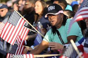 Kamala Harris Campaign Rally On The Ellipse