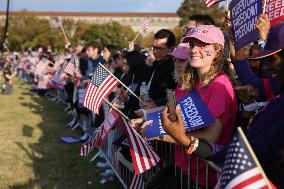 Kamala Harris Campaign Rally On The Ellipse