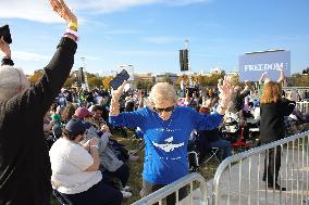 Kamala Harris Campaign Rally On The Ellipse