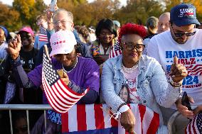 Kamala Harris Campaign Rally On The Ellipse