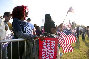 Kamala Harris Campaign Rally On The Ellipse