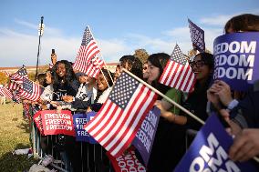 Kamala Harris Campaign Rally On The Ellipse