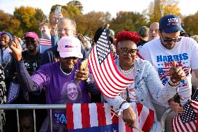 Kamala Harris Campaign Rally On The Ellipse