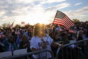 Kamala Harris Campaign Rally On The Ellipse