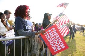 Kamala Harris Campaign Rally On The Ellipse