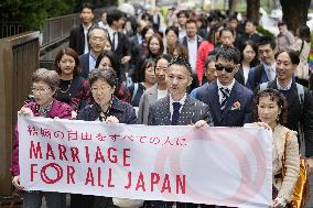 Damages suit over Japan's same-sex marriage ban