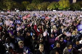 Kamala Harris Campaign Rally On The Ellipse