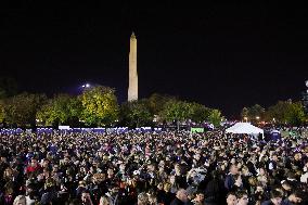 Kamala Harris Campaign Rally On The Ellipse