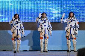 China Launches 3 Astronauts To Tiangong Space Station