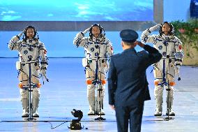 China Launches 3 Astronauts To Tiangong Space Station