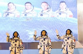 China Launches 3 Astronauts To Tiangong Space Station