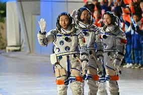 China Launches 3 Astronauts To Tiangong Space Station