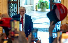 Trump Speaks From Mar-A-Lago - Palm Beach