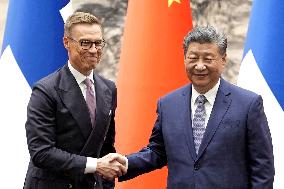 China-Finland summit meeting