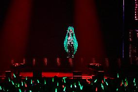 Hatsune Miku Performs At The Zenith - Paris