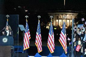 Vice President Kamala Harris Delivered Closing Argument Campaign Rally Address In Washington DC