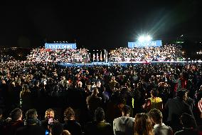 Vice President Kamala Harris Delivered Closing Argument Campaign Rally Address In Washington DC