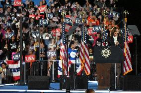 Vice President Kamala Harris Delivered Closing Argument Campaign Rally Address In Washington DC