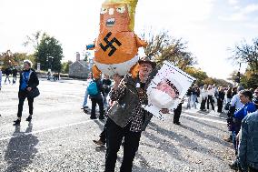 Supporters Of Kamala Harris In Washington DC