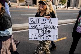 Supporters Of Kamala Harris In Washington DC