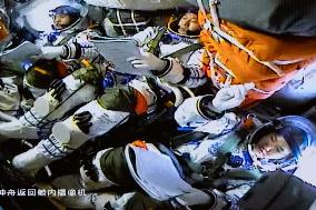 China Launches 3 Astronauts To Tiangong Space Station