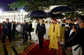 State Dinner in Honor of President Macron At Royal Palace - Rabat