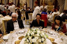 State Dinner in Honor of President Macron At Royal Palace - Rabat