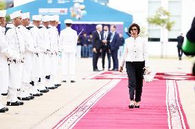 Macron Visits The University Of Rabat - Morocco