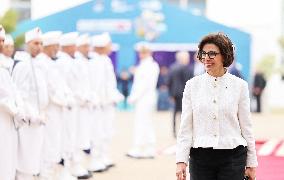 Macron Visits The University Of Rabat - Morocco