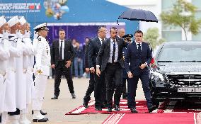 Macron Visits The University Of Rabat - Morocco