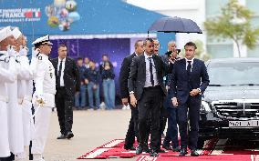 Macron Visits The University Of Rabat - Morocco