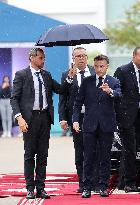 Macron Visits The University Of Rabat - Morocco