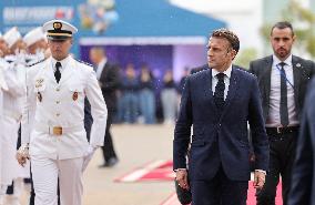 Macron Visits The University Of Rabat - Morocco