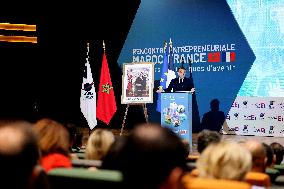 Macron Visits The University Of Rabat - Morocco