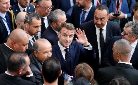 Macron Visits The University Of Rabat - Morocco