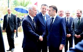 Macron Visits The University Of Rabat - Morocco