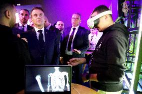 Macron Visits The University Of Rabat - Morocco