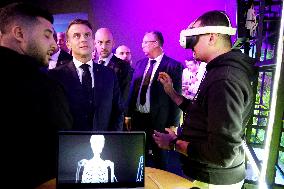 Macron Visits The University Of Rabat - Morocco