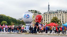 Health and CGT Sanofi Inter-Union Rally - Paris