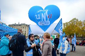 Health and CGT Sanofi Inter-Union Rally - Paris