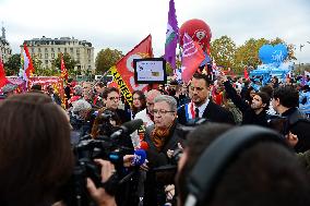 Health and CGT Sanofi Inter-Union Rally - Paris