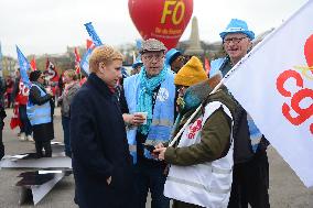 Health and CGT Sanofi Inter-Union Rally - Paris