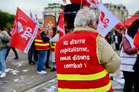 Health and CGT Sanofi Inter-Union Rally - Paris