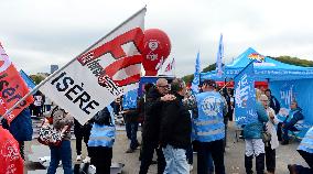 Health and CGT Sanofi Inter-Union Rally - Paris