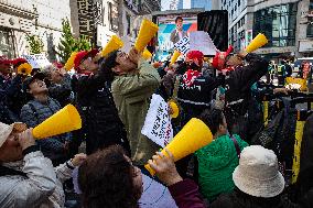 Protesters Demand Resignation Of Han Dong-hoon Over Alleged Rift With President Yoon