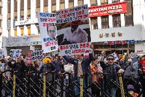 Protesters Demand Resignation Of Han Dong-hoon Over Alleged Rift With President Yoon